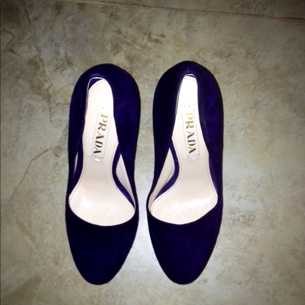 Prada Suede Platform Pumps size 35 - Picture 5 of 5